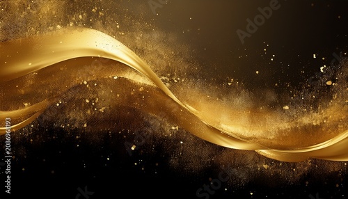 Gold Dust Golden Transparent Background Modern