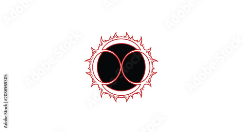 Venus symbol in sunburst design.