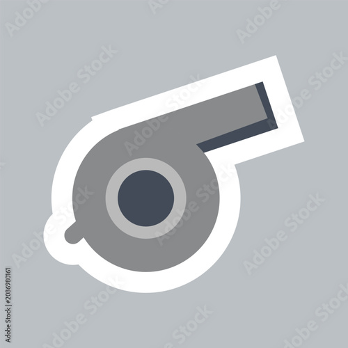 Fényképezés Referee whistle icon