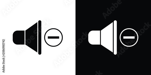 Foto Decrease volume icon set