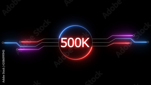 Photography Neon social media followers or subscribers