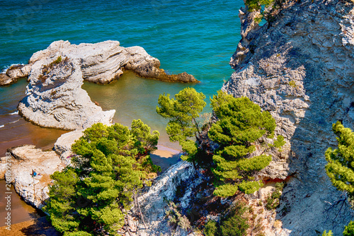 Bild auf Leinwand Spiaggia di Vieste - Puglia - Italia