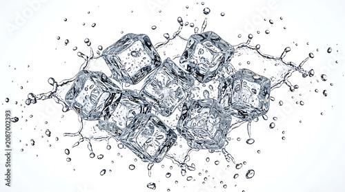 Abstract molecular structure with dots and lines
