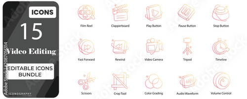 Video Editing Icons Bundle