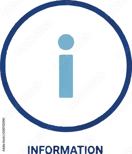 information icon in circle vector illustration design