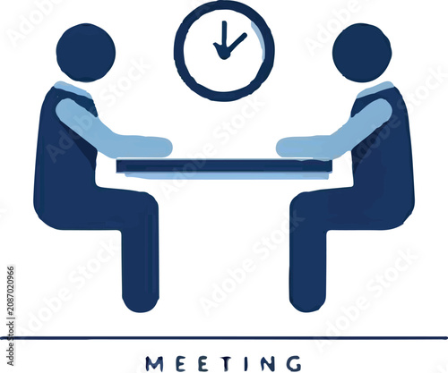 business meeting discussion icon vector illustration design