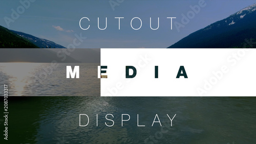 Minimal Cutout Media Display