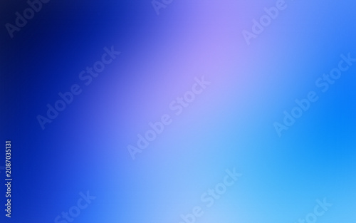 Картината върху платно Abstract blue gradient background with soft purple light, ethereal blurred texture for digital wallpaper, smooth cobalt and violet color transition, vibrant aesthetic backdrop for design