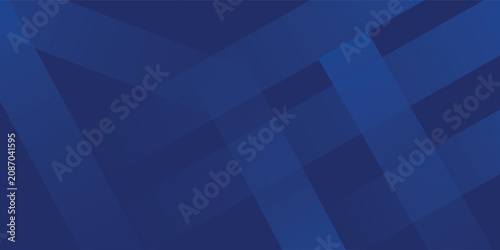 Принти на полотні Abstract blue background with glowing geometric lines