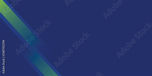 Billede på lærred Abstract blue background with glowing geometric lines