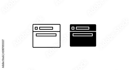 Fotografía Web browser interface application icons with internet, application