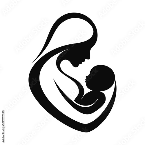 vector illustration of a silhouette of a woman
