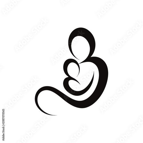 vector illustration of a silhouette of a woman