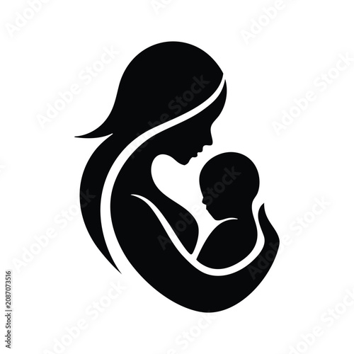 vector illustration of a silhouette of a woman