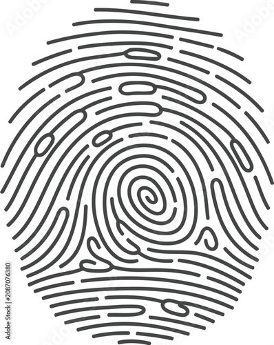 Black and white fingerprint