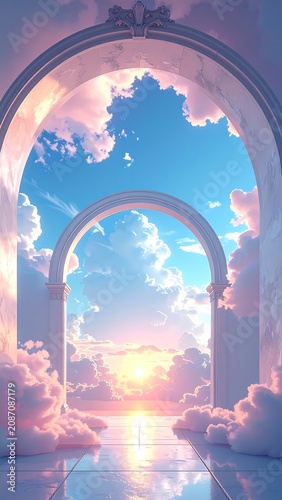 Sky Archway at Sunset.