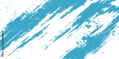 Картината върху платно Textured Paint Strokes: Abstract blue brush strokes create a dynamic and artistic background, adding a touch of modern flair to any design