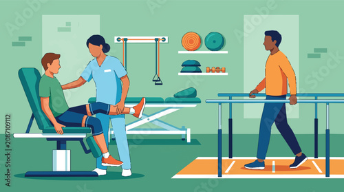 Foto Professional male doctor illustration for medical healthcare
