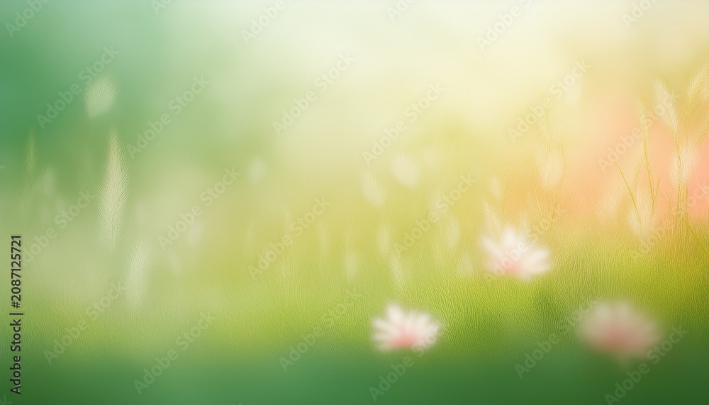 Fototapeta premium original real photo blurry aesthetic grass meadow flower abstract natural textured background