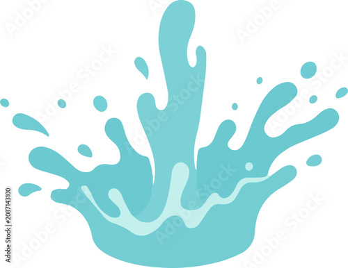 Φωτογραφία Teal Liquid Splash Droplet.