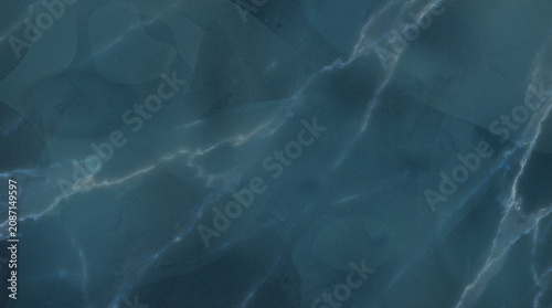 Cuadro en lienzo Liquid flowing sophisticated modern dark navy blue stone luxury marble background texture surface pattern displaying abstract elegant natural design