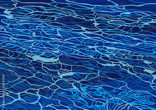 blue water in the sea design background