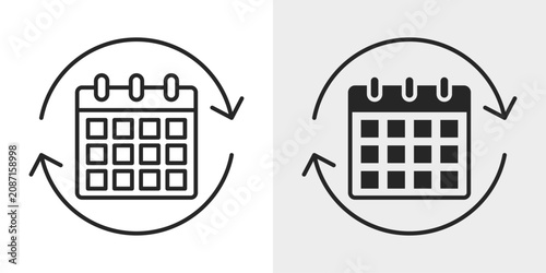 Foto Subscription Icon represents recurring memberships, renewals, and subscription services