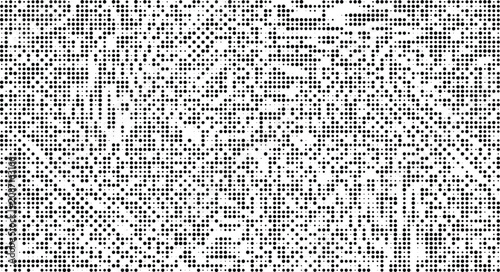Bild auf Leinwand Abstract monochromatic halftone texture with uniform dotted pattern elements on transparent backdrop for versatile digital and print graphic design