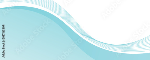 Photos Abstract blue wave background, minimal wave design concept, vector illustration