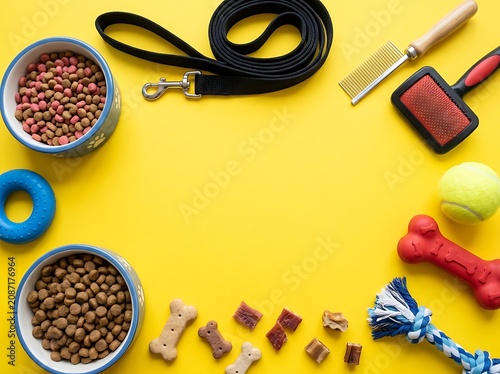 Dog supplies and accessories for pet care and grooming