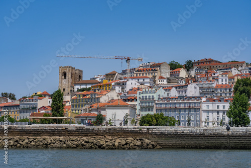 views along the Lissbon Waterfront from a boat