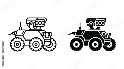 Photos Robot Surveillance Vehicle Icons
