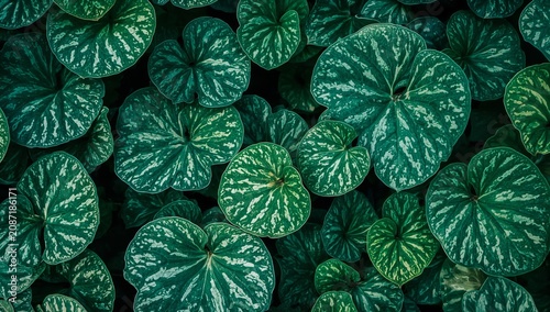 Green Leaves Cover the Ground in a Garden During the Daytime in a Warm Season