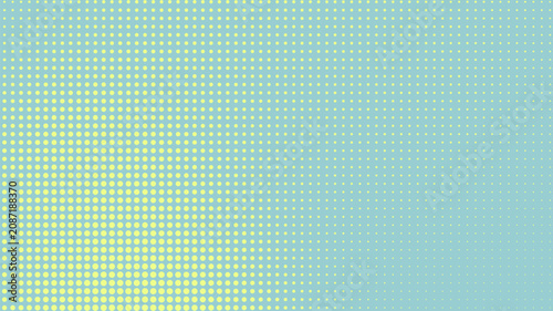 Light Blue and Yellow Halftone Gradient Background, Abstract Vector Dot Pattern with Smooth Color Blend for Modern Posters, Banners, Web Design, Social Media, and Creative Templates