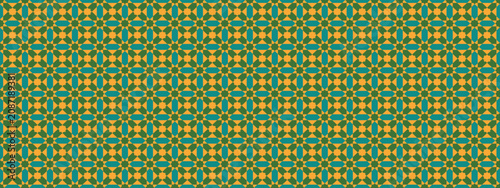 Fotografie Elegant seamless Islamic geometric mosaic pattern