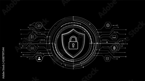 Cyber Shield Lock Security Interface