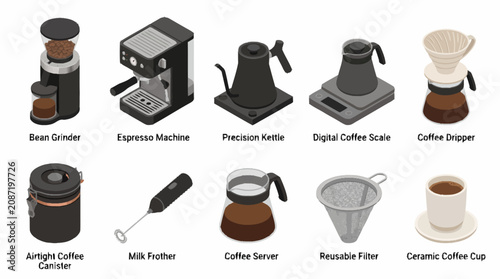 Tableau sur toile Coffee Maker Brewer Machine.
