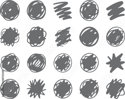  Doodle Scribbles Abstract Hand-Drawn Sketches Playful Childlike Marker Texture Background Pattern.