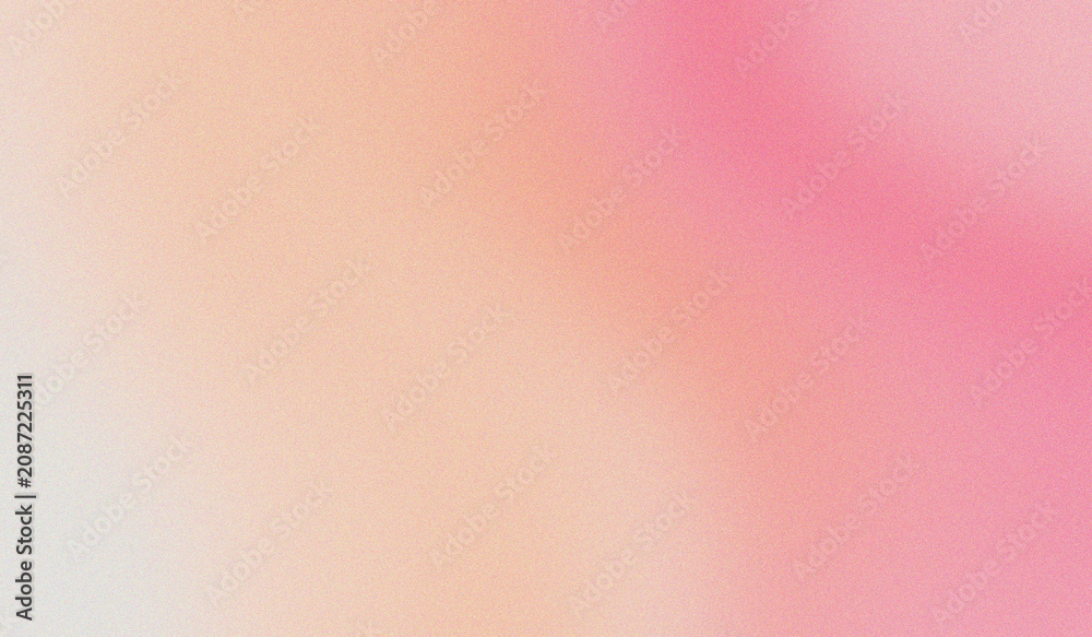Fototapeta premium Soft gradient blends peach, pink, and white hues. Subtle pixelated texture adds visual depth and charm.