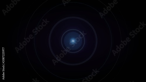 Abstract Glowing Light Pulse Expansion Dark Background 4K