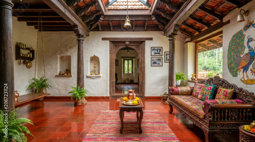 Chikmagalur house, Chikmagalur architecture, Malnad architecture, Karnataka traditional house, Chikmagalur traditional architecture, Malnad house, heritage architecture, ethnic architecture, vintage.