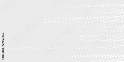 Dot white gray wave light technology texture background. Abstract big data digital concept.