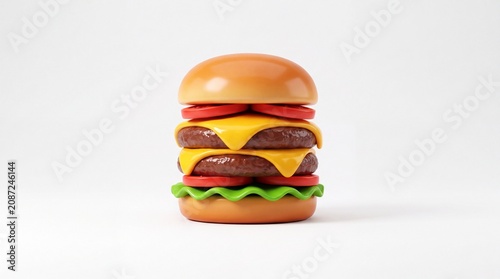 hamburger on a plate
