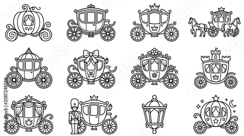 Fairy Tale Carriage Collection - Cinderella, Pumpkin, Royal Transport