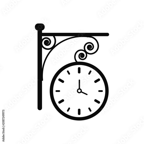 Clock icon vector illustration