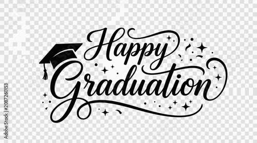 Obraz na płótnie Happy Graduation Celebration Design Element.