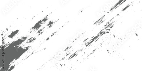 Abstract grunge texture background with diagonal scratch marks and distressed lines on a gray surface, rough worn metal or concrete texture, monochrome minimal design, high-detail scratches vector.