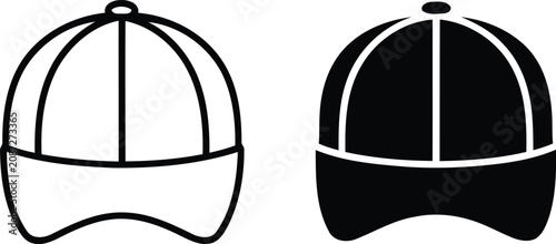 Photos Baseball cap headwear silhouette vector illustration
