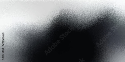 Foto Shiny silver foil metallic texture - glossy gray steel gleaming surface, frosted glass effect with blur glare reflection, bright polished metal material