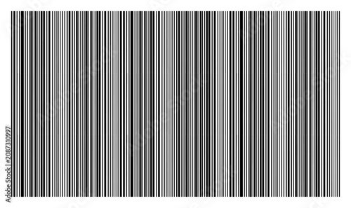 Vertical line pattern with varying stroke widths in minimal barcode style